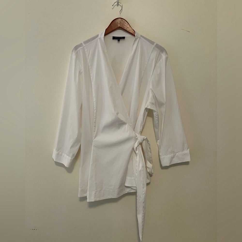 White Wrap Blouse